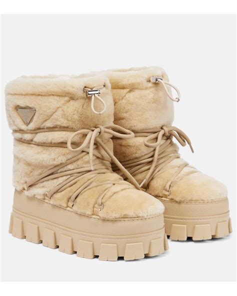 shearling apres ski boots